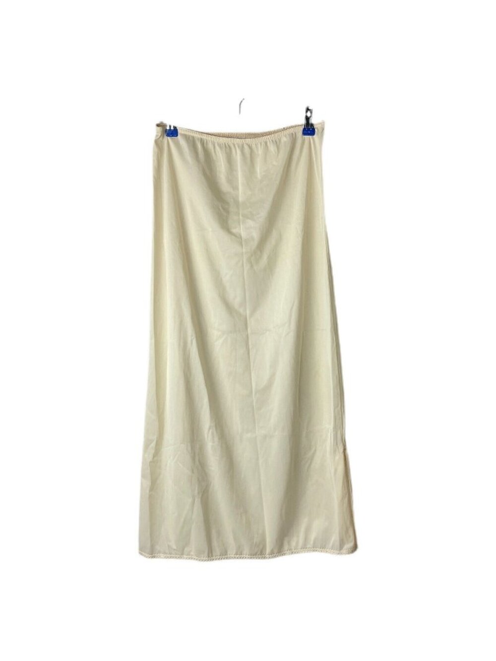 Movie Star Womens Half Slip Beige Small Nylon Lace Trim Vintage